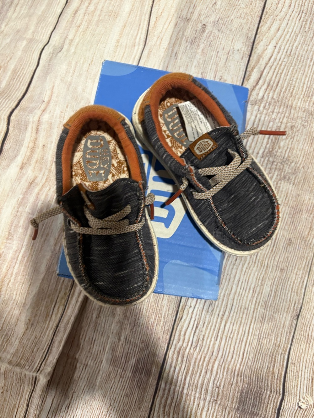 Hey Dude Kids Canvas Slip-On Sneakers - Charcoal